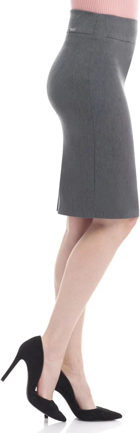 Rekucci Women's Ease into Comfort Fit Perfect Midi Pencil Skirt