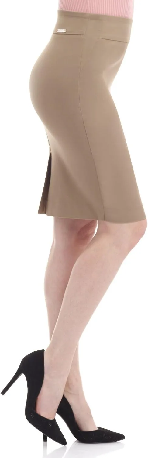 Rekucci Women's Ease into Comfort Fit Perfect Midi Pencil Skirt