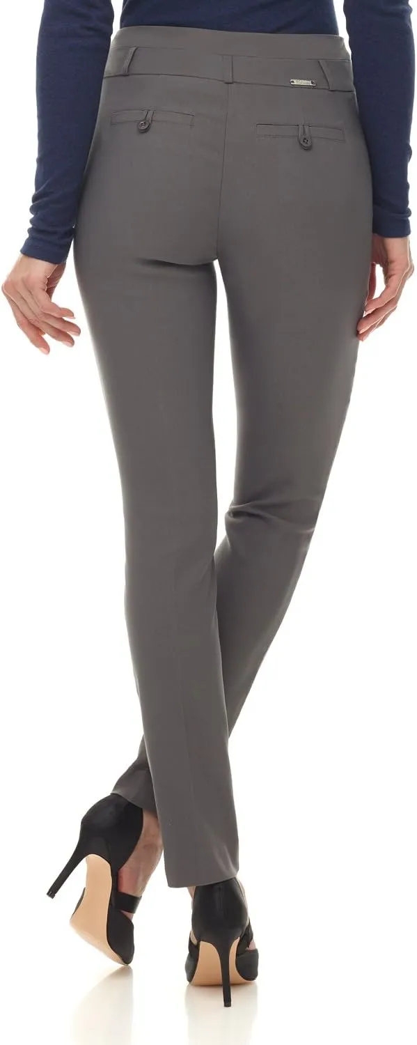 Rekucci Women's Ease into Comfort Stretch Slim Pant