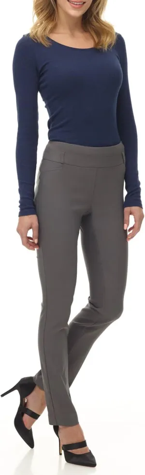 Rekucci Women's Ease into Comfort Stretch Slim Pant