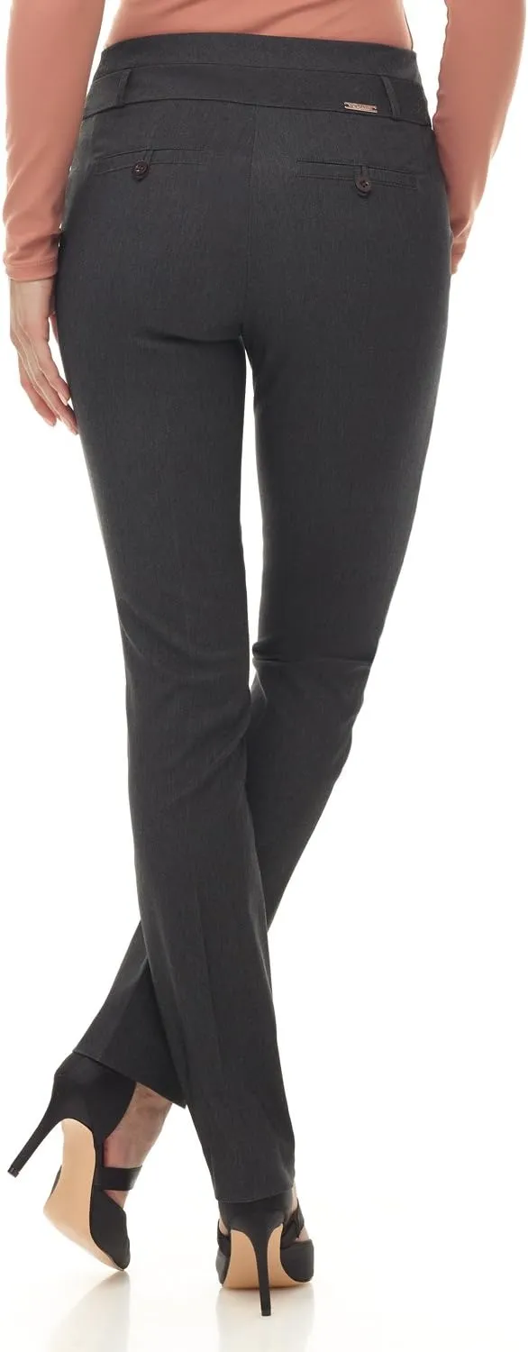 Rekucci Women's Ease into Comfort Stretch Slim Pant
