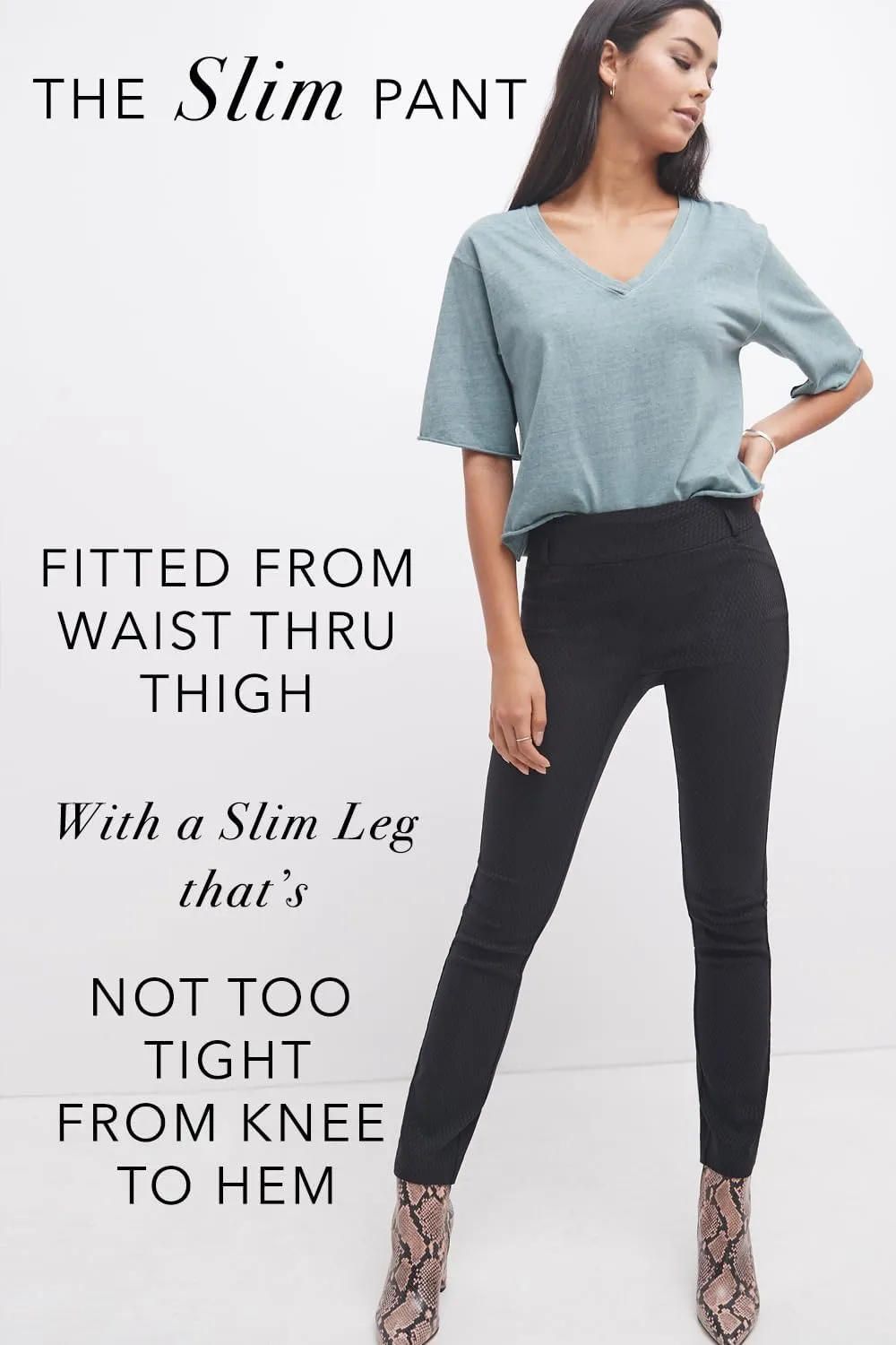 Rekucci Women's Ease into Comfort Stretch Slim Pant