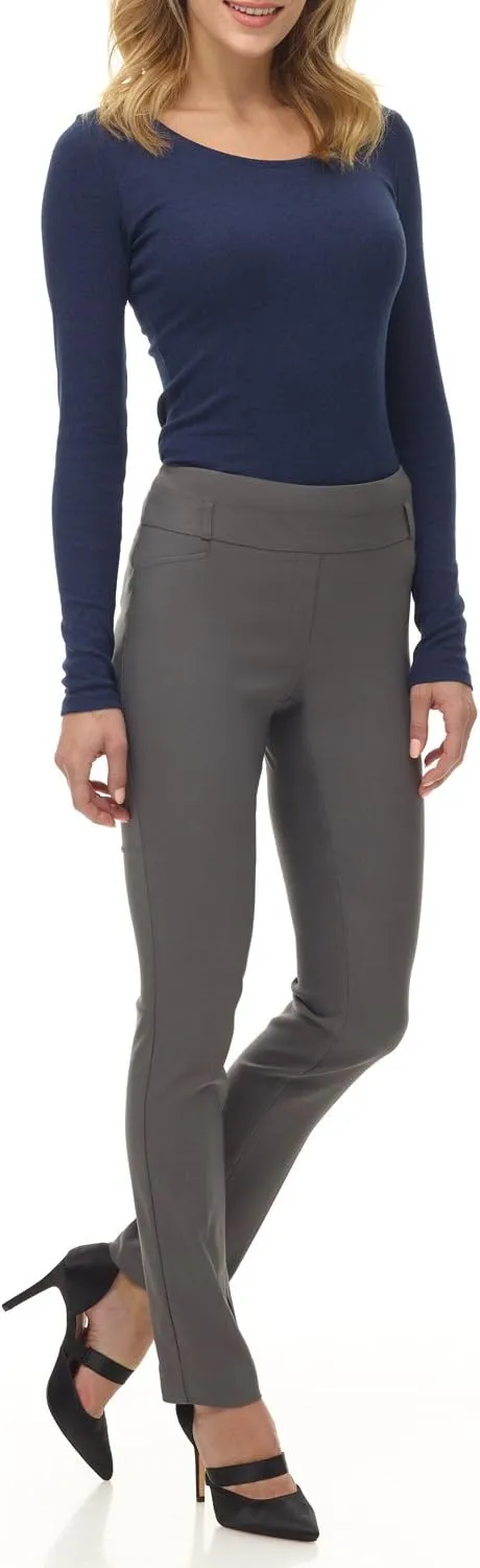 Rekucci Women's Ease into Comfort Stretch Slim Pant