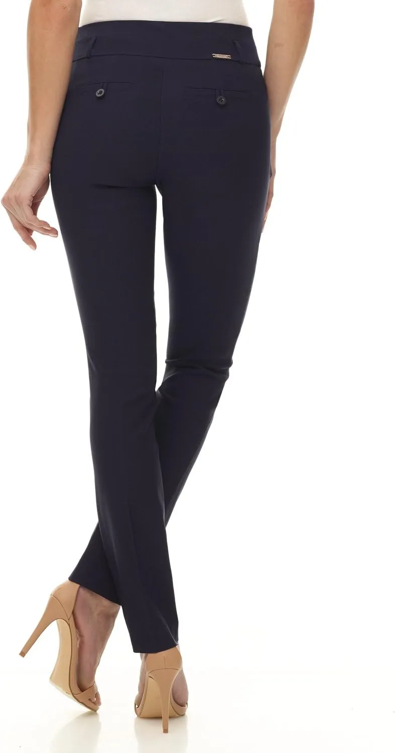 Rekucci Women's Ease into Comfort Stretch Slim Pant