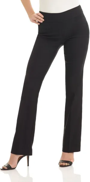 Rekucci Womens Ease into Comfort Stretchy Business Casual Bootcut Pull-On Everyday Office Pant in Regular/Tall/Petite Sizes