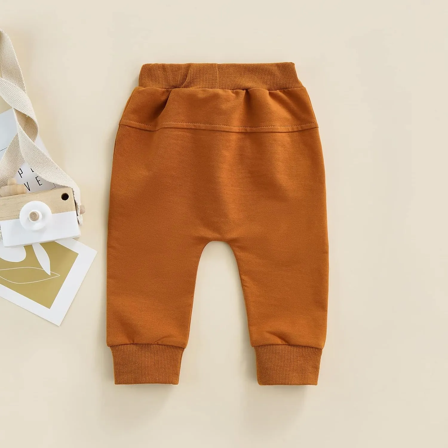 SAYOO Toddler Baby Boys Harem Pants Drawstring Terry Active Joggers Pants Cotton Pull-on Crawling Toddler Fall Sweatpants