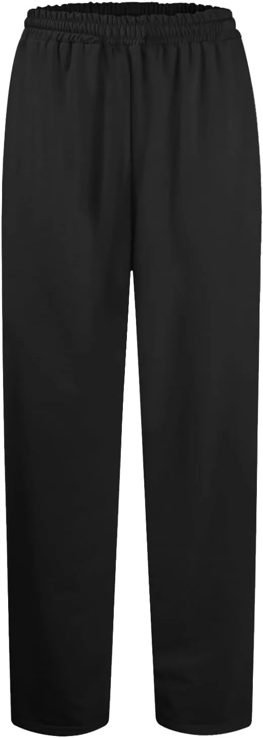 Straight Leg Sweatpant for Women Baggy Drawstring Waisted Workout Pants Lightweight Lounge Pants with Pockets