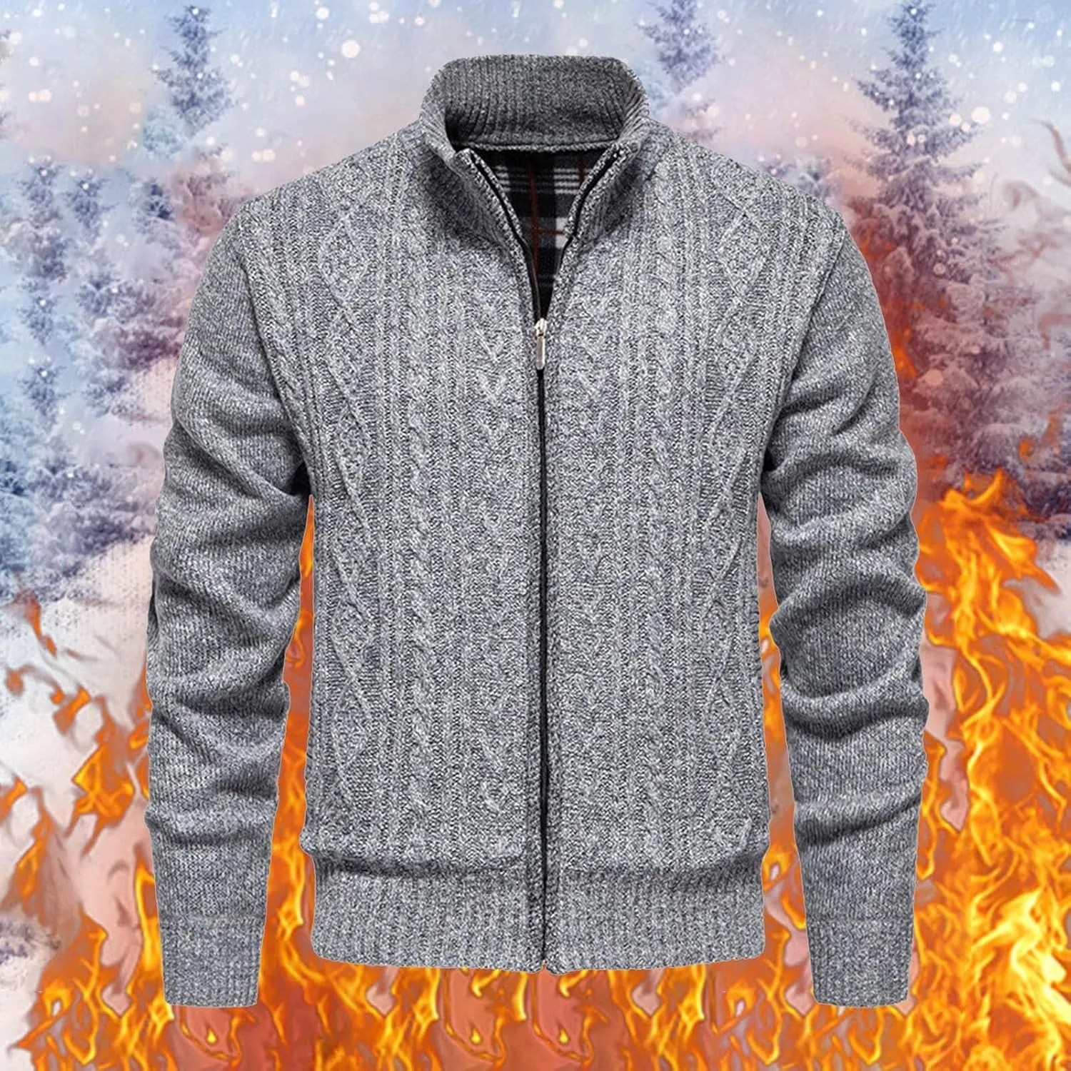 SUWBMHWE Ugly Sweater Men Funny Men's Oversized Cardigan Casual Button Down Long Sleeve V Neck Sweater for Men