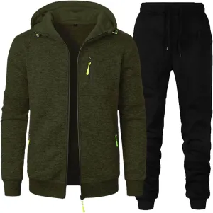 Sweat Pants And Hoodie Set Men Combination Work Pants For Sports Casual Fitness Jogging Men'S Sweatsuits 2 Piece Set