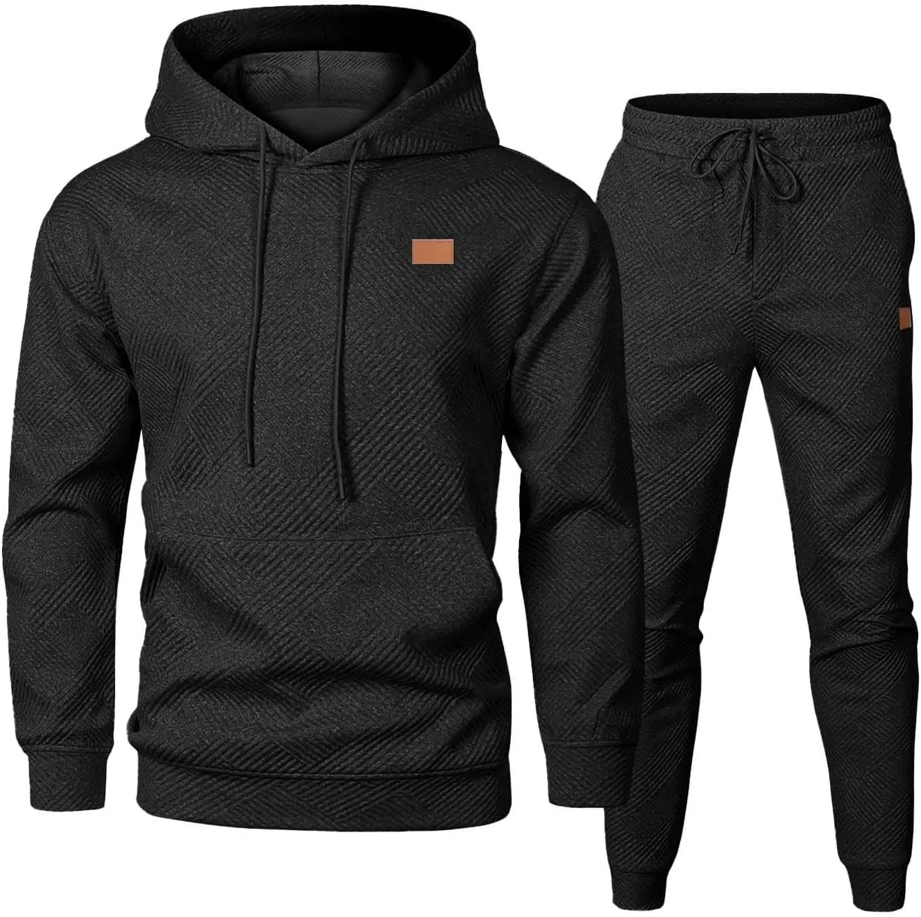 Sweat Pants And Hoodie Set Men Combination Work Pants For Sports Casual Fitness Jogging Men'S Sweatsuits 2 Piece Set