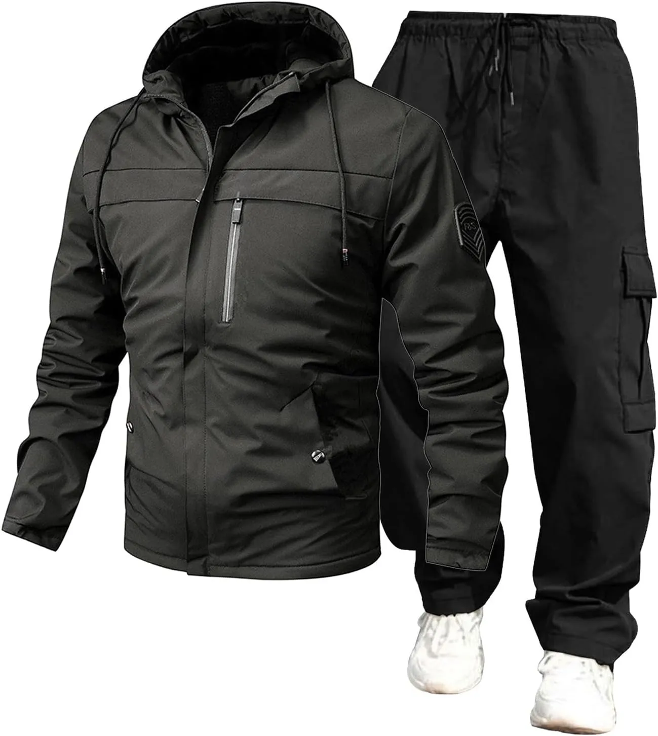 Sweat Pants And Hoodie Set Men Combination Work Pants For Sports Casual Fitness Jogging Men'S Sweatsuits 2 Piece Set
