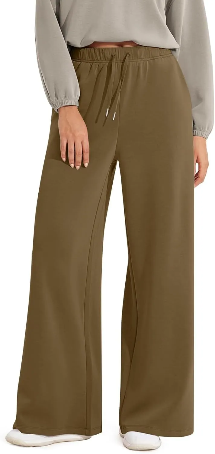 Sweat Pants for Womens Sweatpants Baggy Joggers Wide Leg High Waisted Straight Leg Pull on Jogger Pants with Pockets