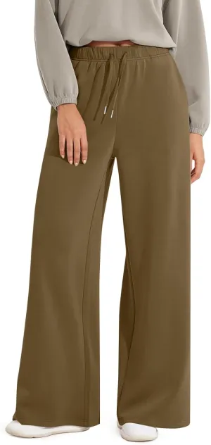 Sweat Pants for Womens Sweatpants Baggy Joggers Wide Leg High Waisted Straight Leg Pull on Jogger Pants with Pockets