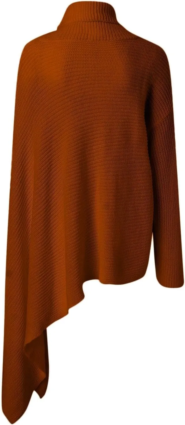 Sweater for Women Long Sleeve High Neck Knitted Pullover Plain Fall Tops Loose Fit Spring Oversized Turtleneck Warm Winter