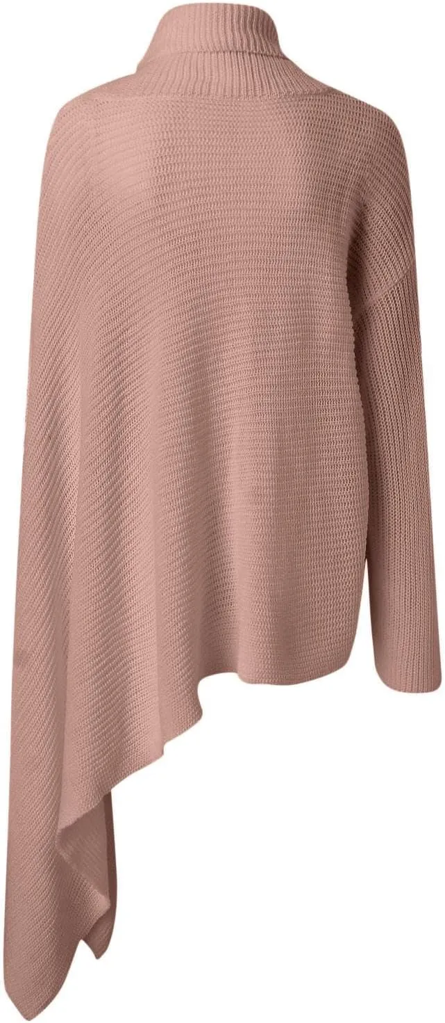 Sweater for Women Long Sleeve High Neck Knitted Pullover Plain Fall Tops Loose Fit Spring Oversized Turtleneck Warm Winter