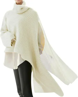 Sweater for Women Long Sleeve High Neck Knitted Pullover Plain Fall Tops Loose Fit Spring Oversized Turtleneck Warm Winter