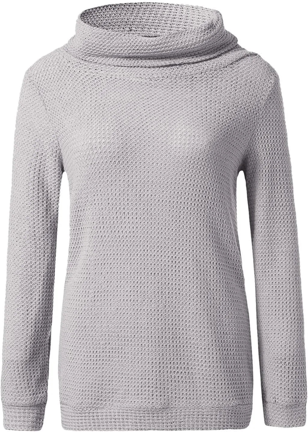 Sweater for Women Long Sleeve High Neck Knitted Pullover Plain Fall Tops Trendy Tunic Outwear Autumn Spring Casual Warm