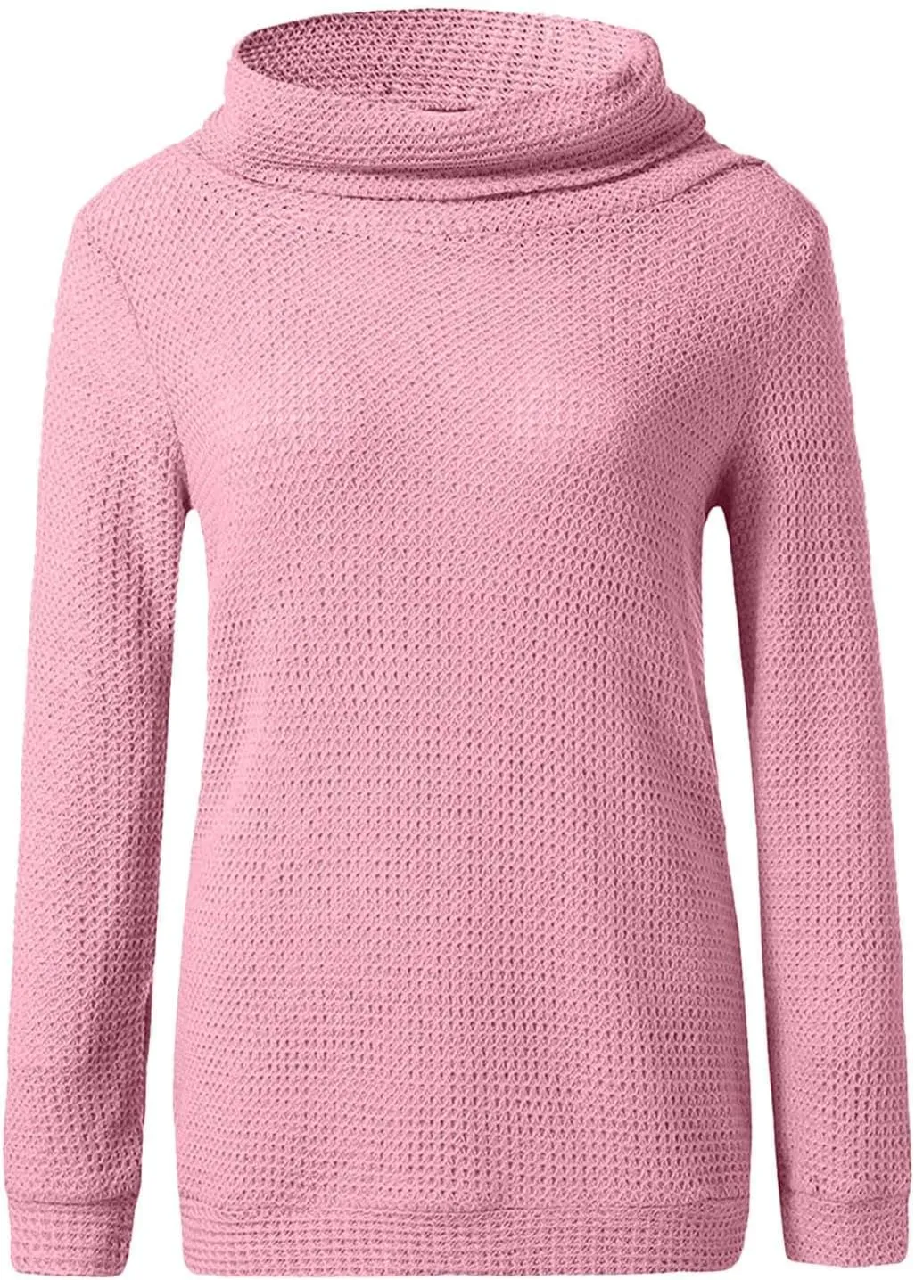 Sweater for Women Long Sleeve High Neck Knitted Pullover Plain Fall Tops Trendy Tunic Outwear Autumn Spring Casual Warm