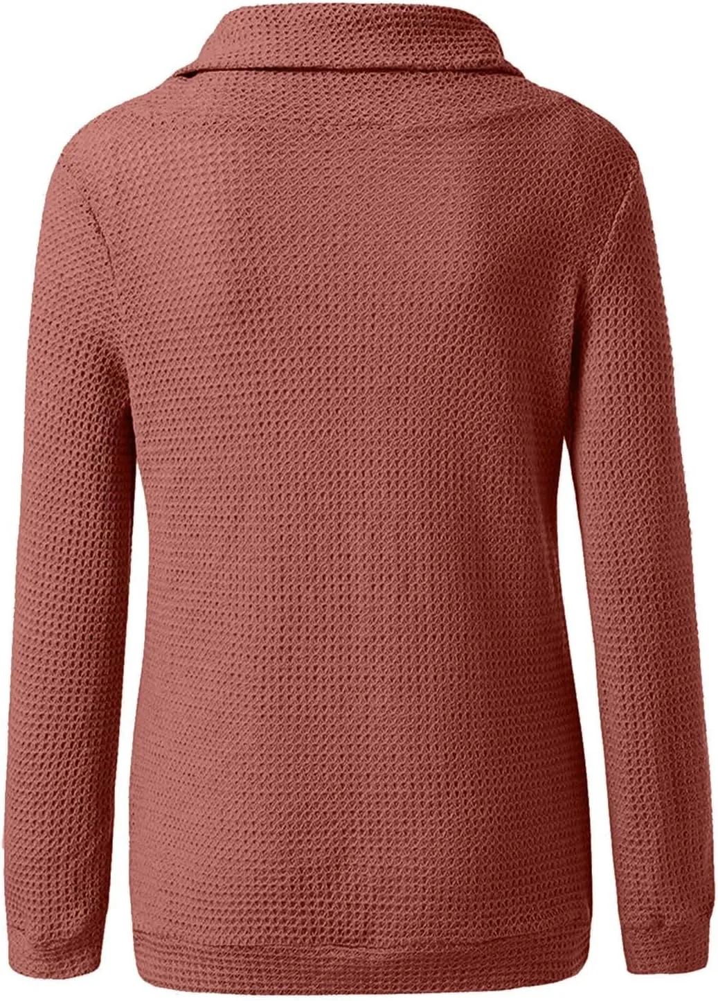 Sweater for Women Long Sleeve High Neck Knitted Pullover Plain Fall Tops Trendy Tunic Outwear Autumn Spring Casual Warm