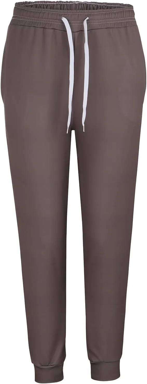 Sweatpants for Women Ladies Solid Color Drawstring Elastic Waist Casual Loose Foot Fleece Casual Athletic Workout