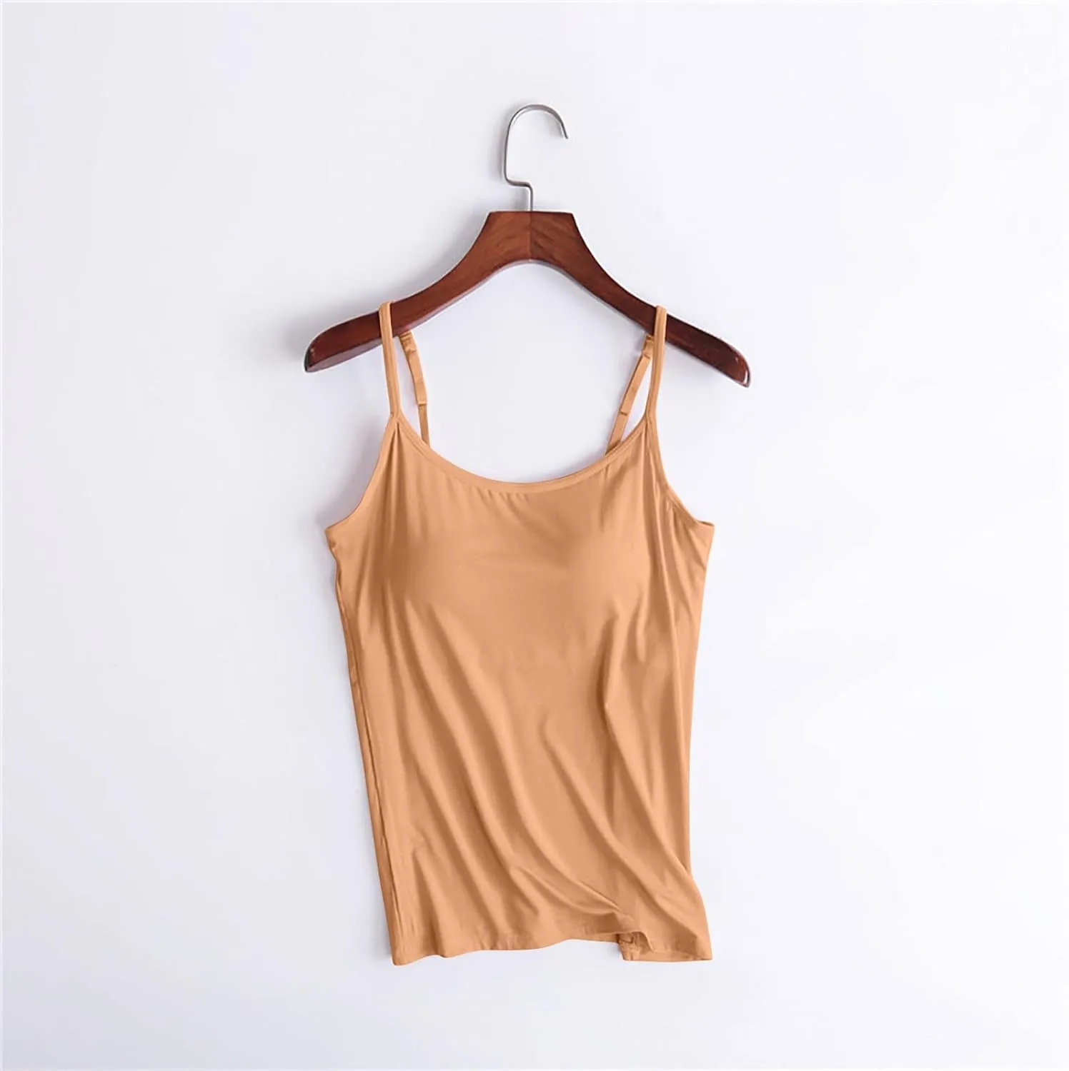 Tank Tops for Women 2024 Summer Built in Bra Spaghetti Strap Crop Vests Modal Quick-Dry Fitness Running Yoga Camisole