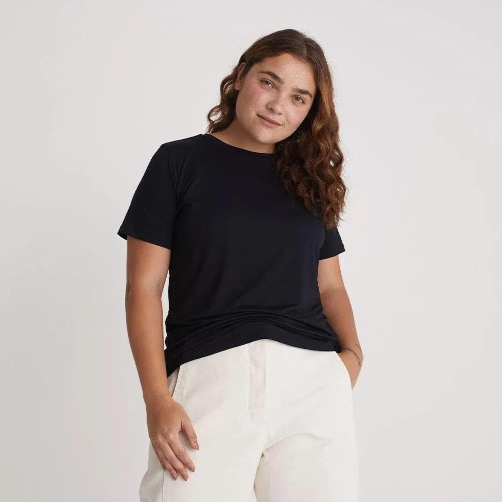 Tech T-Shirt for Women - Traditional Fit Short-Sleeve - Workout Shirt, Athletic Clothing, Quick Dry, Basic Clothes