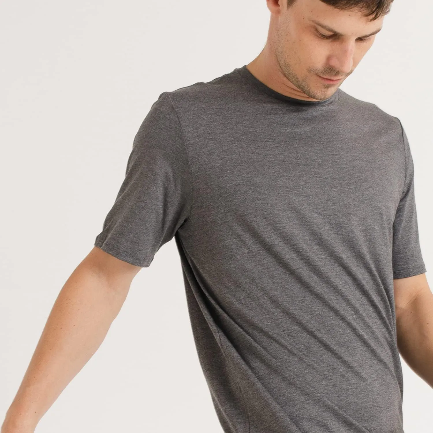 Technological T-Shirt for Men - Odorless Fabric, Quick Dry - Comfortable Fit, Short Sleeve Basic, Workout Shirt
