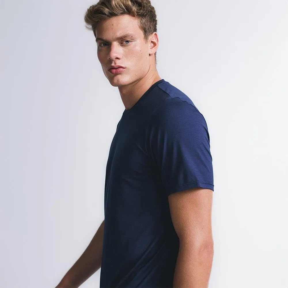 Technological T-Shirt for Men - Odorless Fabric, Quick Dry - Comfortable Fit, Short Sleeve Basic, Workout Shirt