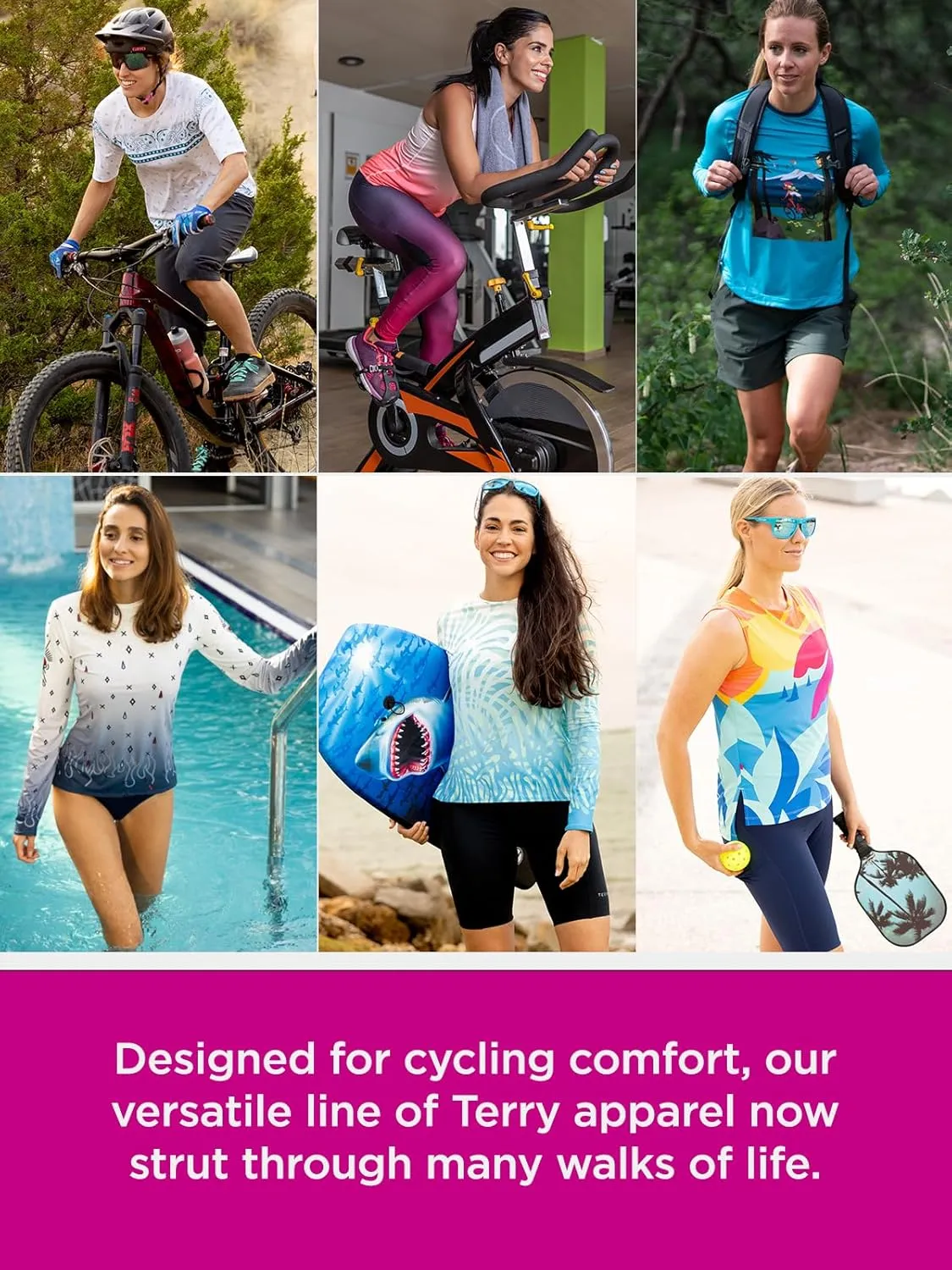 Terry Merino Short Sleeve Cycling Jersey Womens Semi-Fitted Base Layer with 5 Inch Front Zipper, Secure Zip Pocket