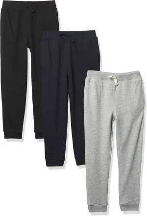 The Children's Place,Toddler Boys Active French Terry Jogger Pants 3-Pack,Multi CLR,2T