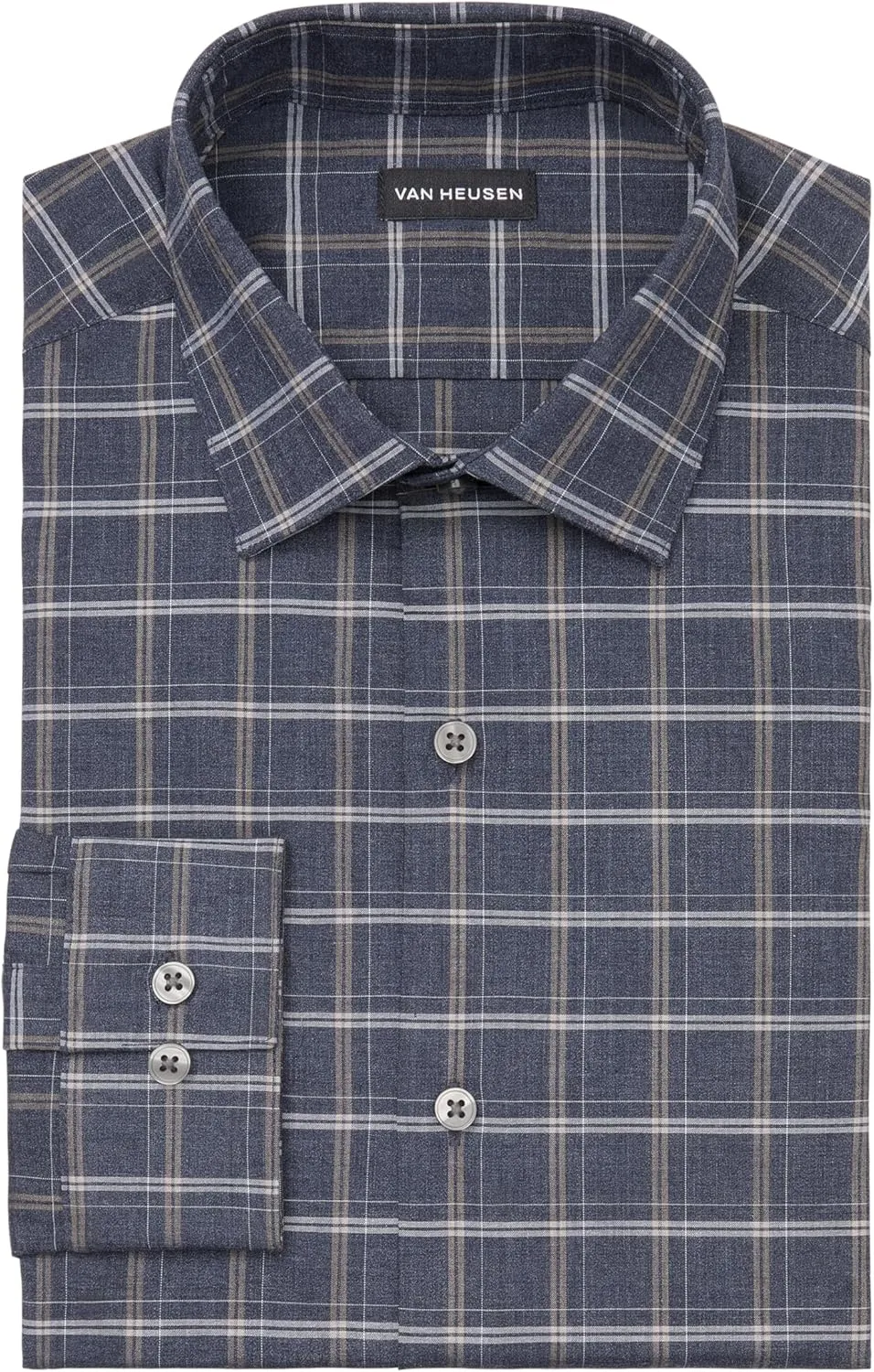 Van Heusen Men's Dress Shirt Slim Fit Comfort Performance Stretch
