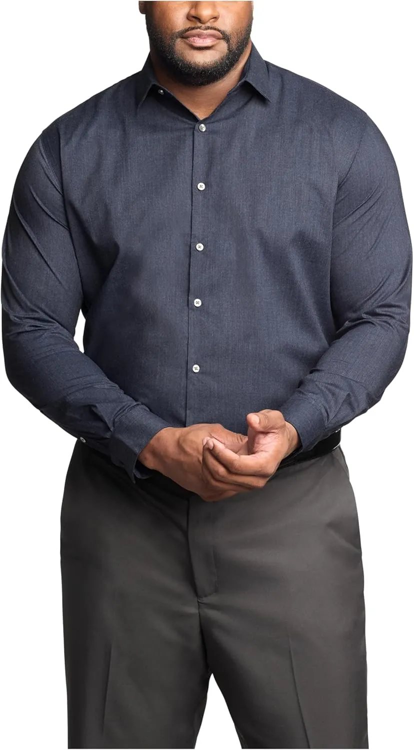 Van Heusen Men's Fit Dress Shirt Comfort Performance Stretch (Big and Tall)