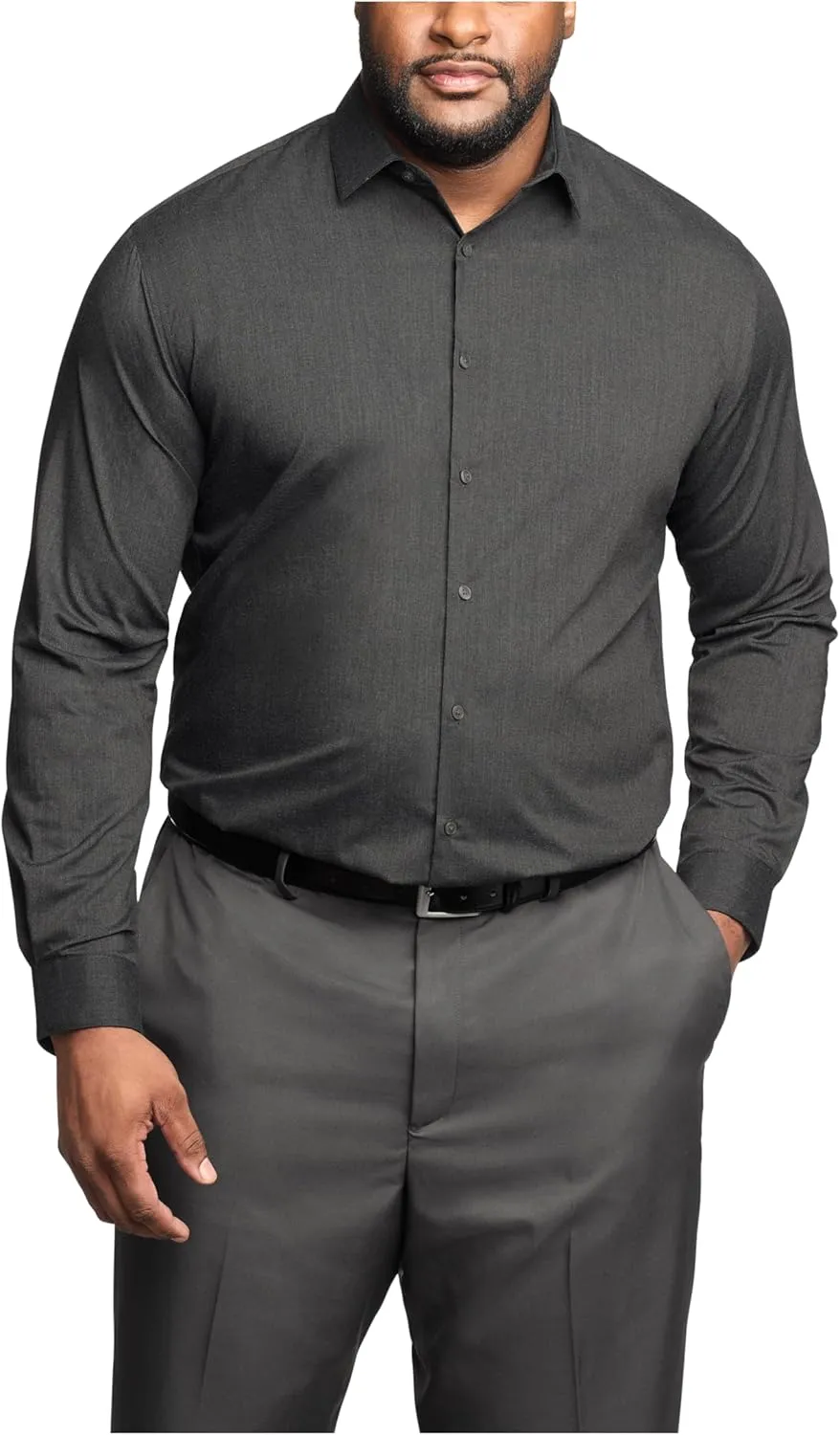 Van Heusen Men's Fit Dress Shirt Comfort Performance Stretch (Big and Tall)