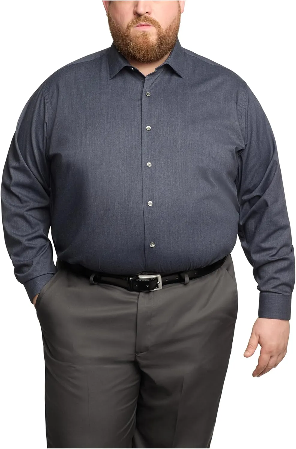 Van Heusen Men's Fit Dress Shirt Comfort Performance Stretch (Big and Tall)