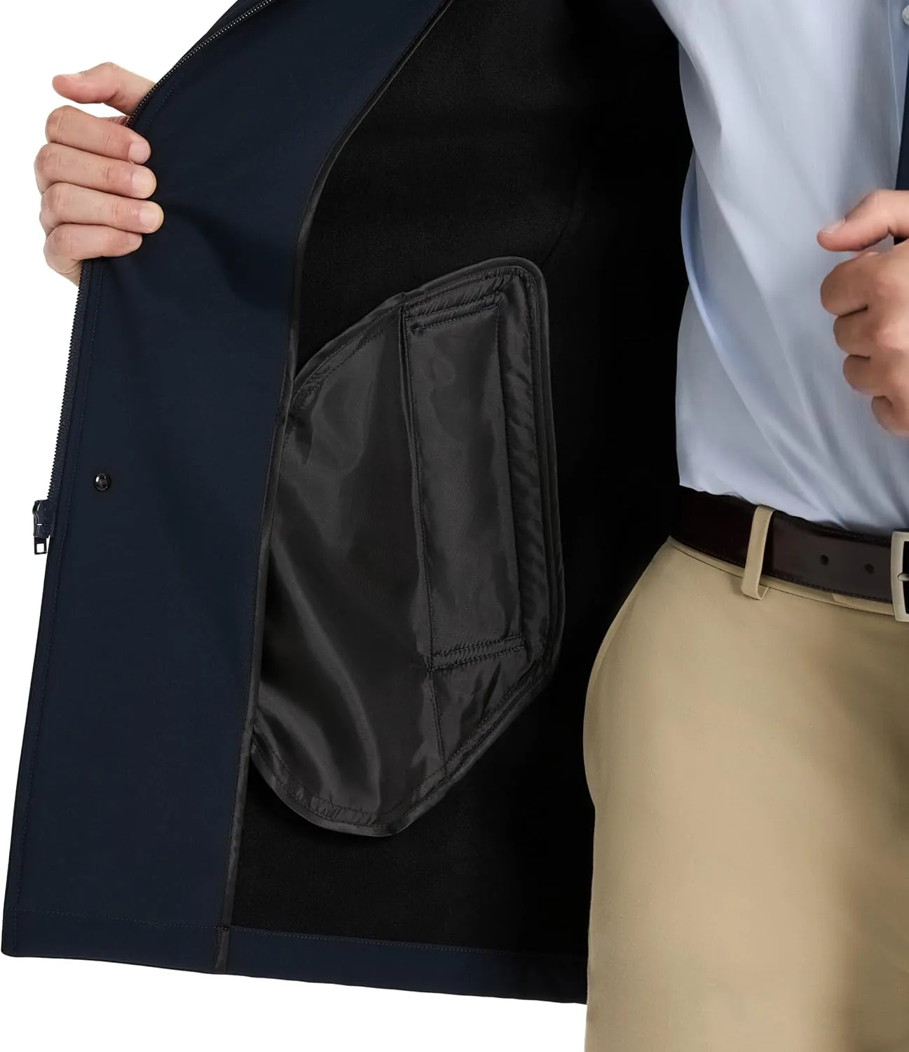Van Heusen Men's Van Heusen Tedford Overcoat with Stand Collar