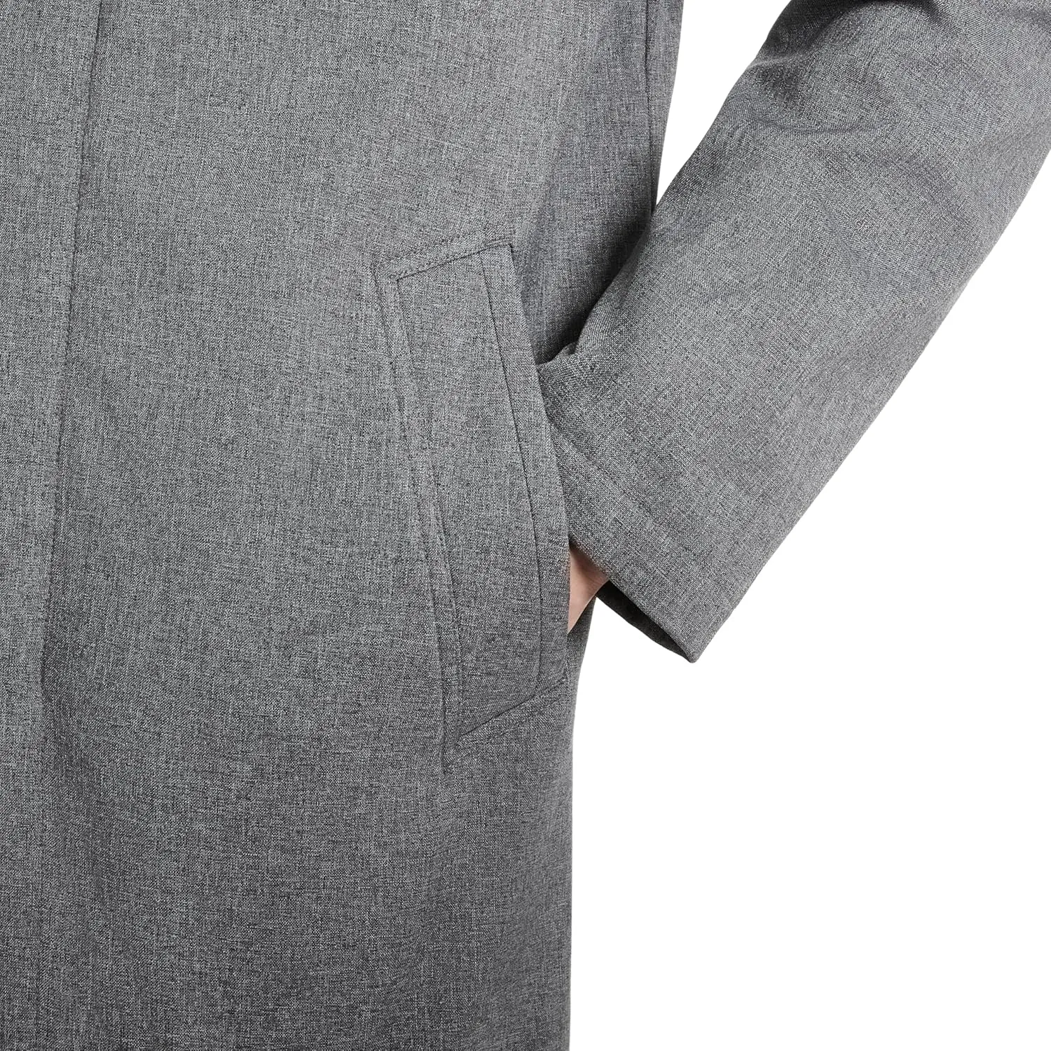 Van Heusen Men's Van Heusen Tedford Overcoat with Stand Collar