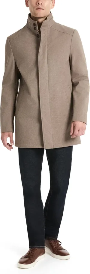 Van Heusen Men's Van Heusen Tedford Overcoat with Stand Collar