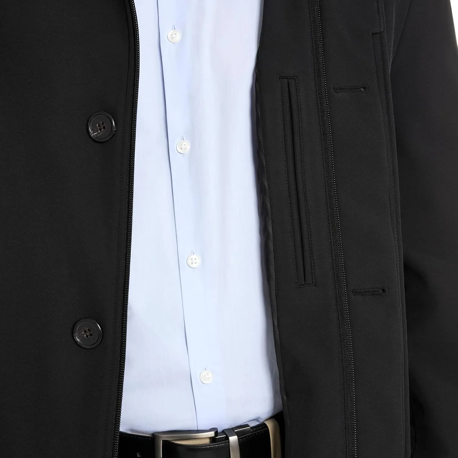 Van Heusen Men's Van Heusen Tedford Overcoat with Stand Collar