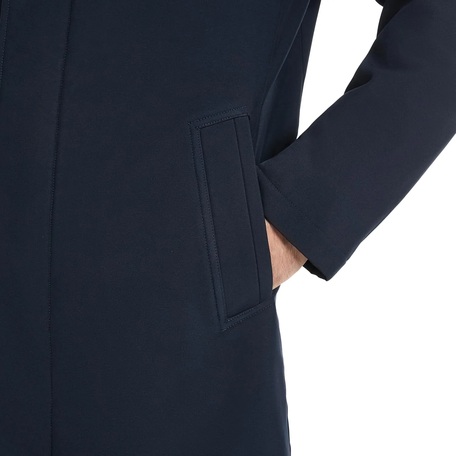 Van Heusen Men's Van Heusen Tedford Overcoat with Stand Collar