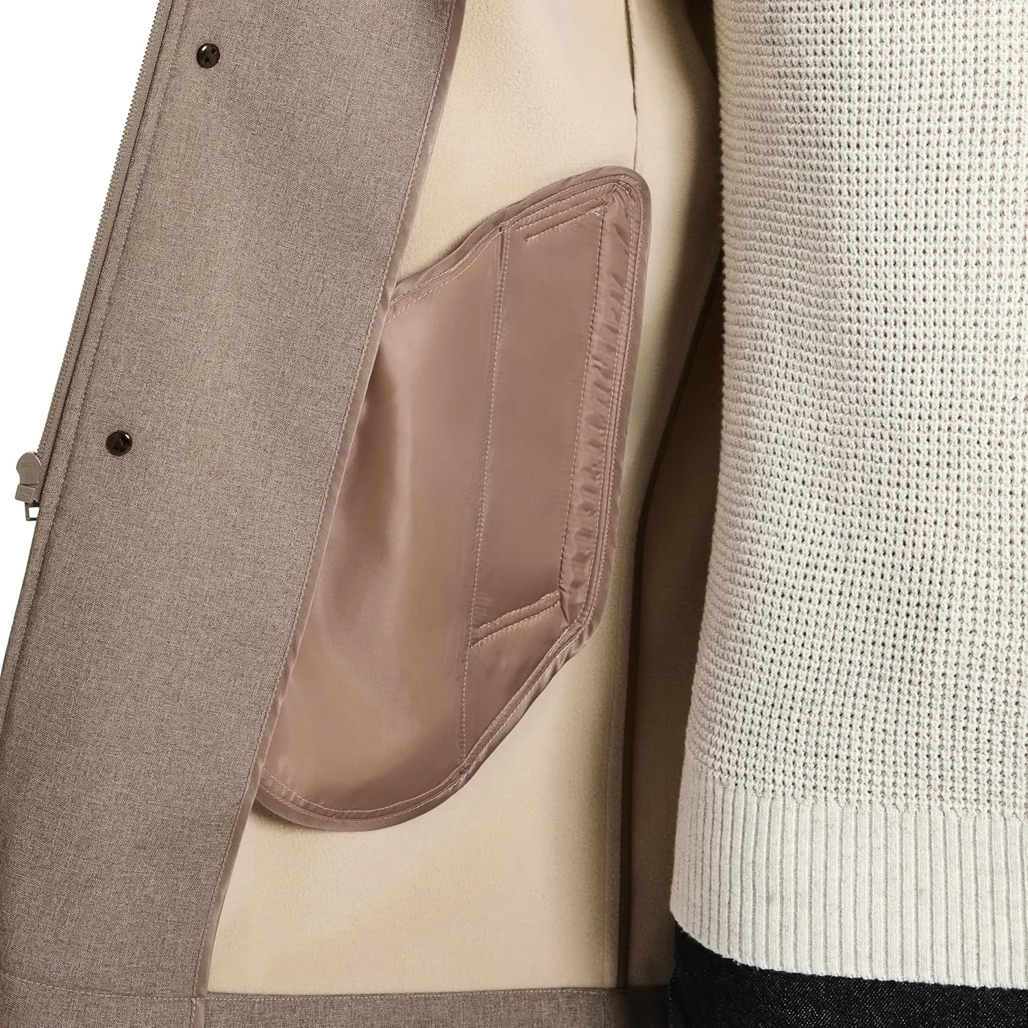 Van Heusen Men's Van Heusen Tedford Overcoat with Stand Collar