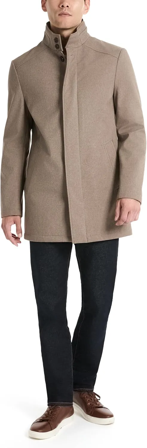 Van Heusen Men's Van Heusen Tedford Overcoat with Stand Collar
