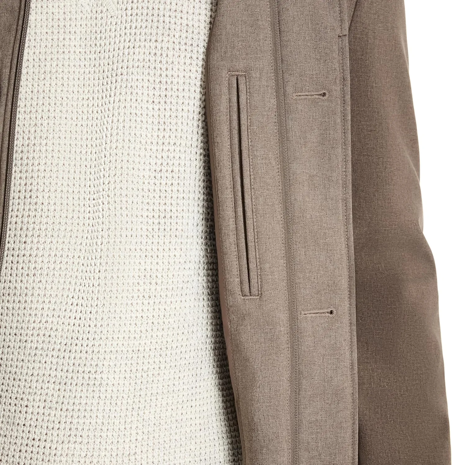 Van Heusen Men's Van Heusen Tedford Overcoat with Stand Collar