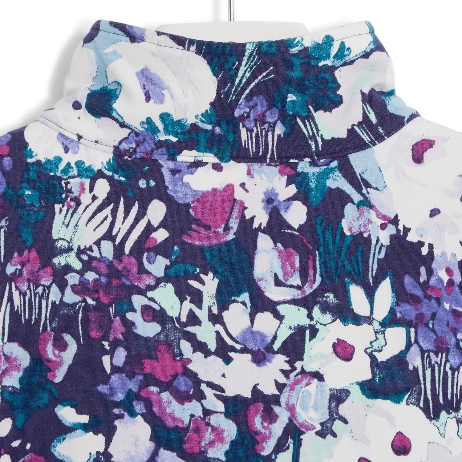 Vera Bradley Women's French Terry Quarter-Zip Sweatshirt with Pockets (Extended Size Range)