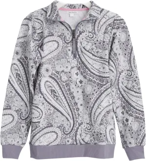 Vera Bradley Women's French Terry Quarter-Zip Sweatshirt with Pockets (Extended Size Range)