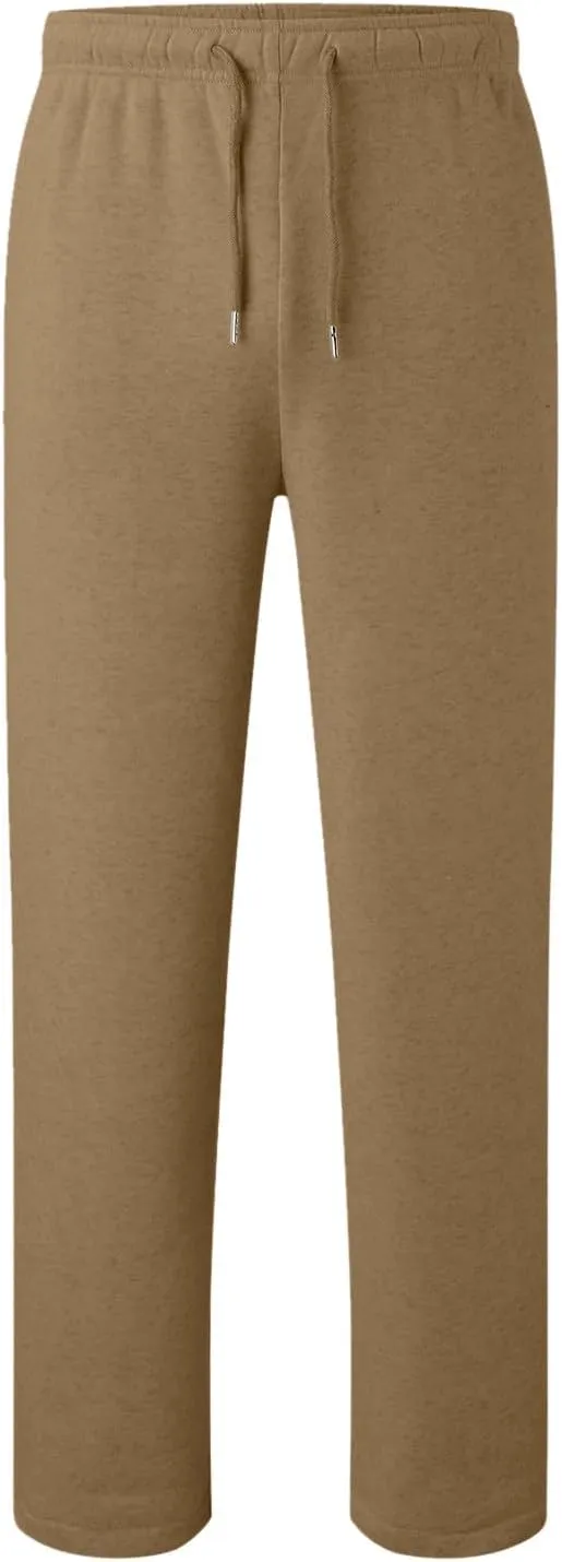 Wide Leg Sweatpants for Women Fleece Lined High Waisted Drawstring Joggers Comfy Lounge Workout Loose Pants with Pocket