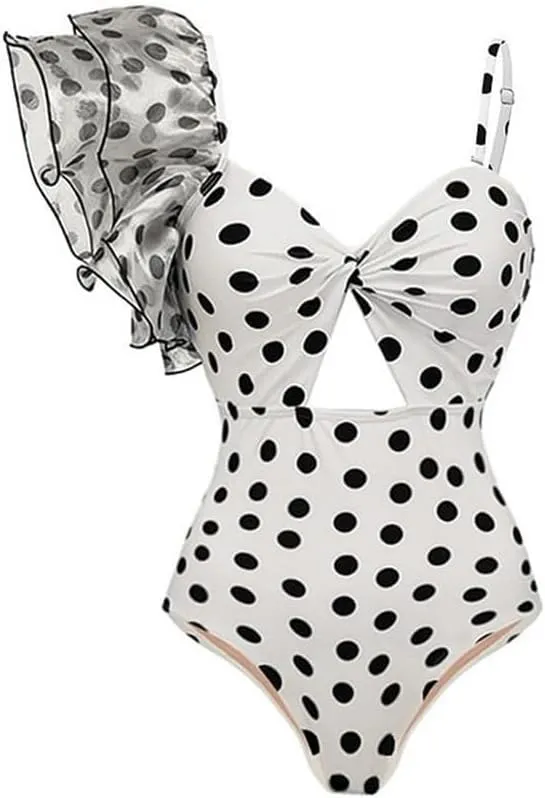Women One-Piece Swimsuit with Cover up Wrap Skirt Sarong Bathing Suit Beach Outfit Summer