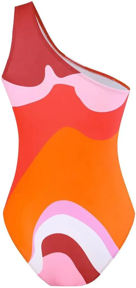 Women One-Piece Swimsuit with Cover up Wrap Skirt Sarong Bathing Suit Beach Outfit Summer
