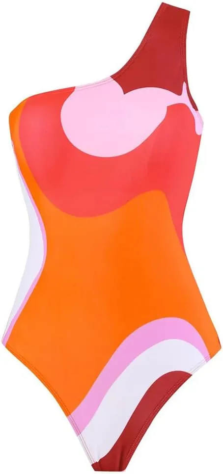 Women One-Piece Swimsuit with Cover up Wrap Skirt Sarong Bathing Suit Beach Outfit Summer
