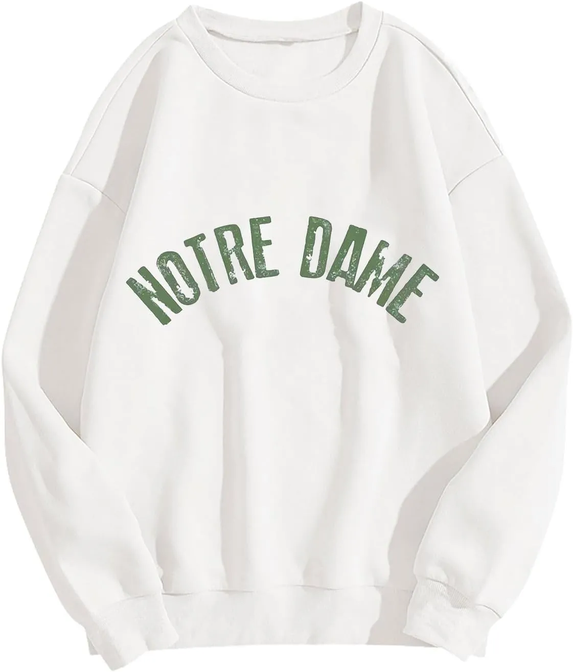 Women Oversized Sweatshirt Hoodies Letter Graphic Print Sweatshirts Casual Long Sleeve Crewneck Shirt Blouses