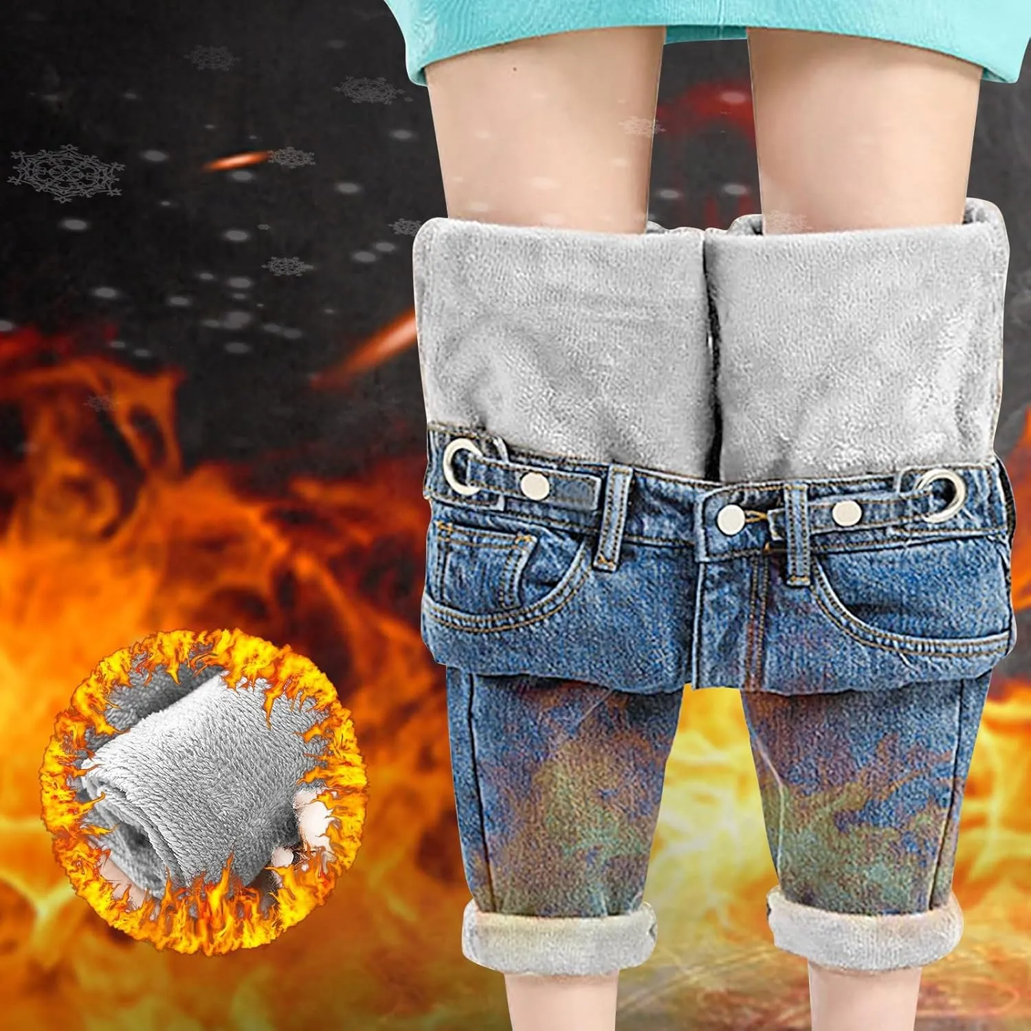 Womens Classic High Waisted Skinny Stretch Butt Lifting Jeans Slim Fit Denim Pants